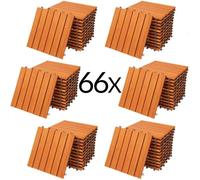 Dalles de terrasse bois d'eucalyptus certifié FSC® 6m² dalle 30x30cm système de clips dalle découpe possible dalle de jardin