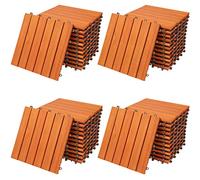 Dalles de terrasse bois d'eucalyptus certifié FSC® 4m² dalle 30x30cm système de clips dalle découpe possible dalle de jardin