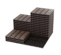 Dalles de terrasse emboîtables 30x30 cm en composite bois-plastique - Revêtement extensionérieur étanche 27PCS/set