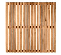 Dalles de terrasse en bois, bois d'acacia, 55 x 55 cm, WENKO