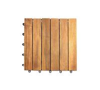 Dalles de terrasse en Bois Planches à Emboîtement Carré Jardin Patio