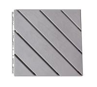 Dalles de terrasse en PE pour jardin, Tuiles de terrasse emboîtables en plastique multicolores 12 pièces(Twill Coffee)