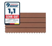 Dalles de Terrasse WPC Royal, Marron clair 60 x 30 cm, 1 Pièce