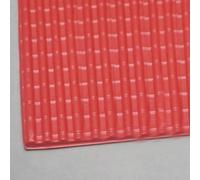 Dalles de toit en PVC pour modélisme à l'échelle G, carreaux de simulation 1:25 pour architecture de table à sable, panneaux de toit miniatures rouges, découpables et compatibles avec la peinture en