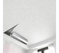 Dalles décoratives en polystyrène pour plafond et mur Blanc pur 5 m x 50 cm | Design de plafond suspendu, assemblage facile, utilisation de rénovation, résistant aux chocs, plafond ou mur