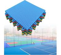 Dalles drainantes, Dalles de Sol modulaires emboîtables 25 cm, for Terrain Basket-Ball extérieur, Badminton, Dalles Sport résistantes aux intempéries à Monter soi-même(Blue)