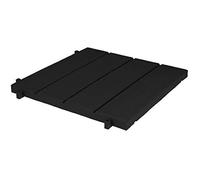 EDA Plastiques – Dalle clipsable polypropylène Easy – Noir – 38 x 38 cm – Ép. 25 mm