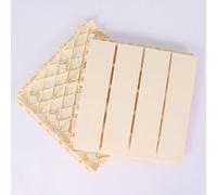 Dalles et lames de terrasse en composite, Paquet extérieur composé de verrouillage carré de tuiles de platelage de 24 styles multicolores 2(White,4 stripes)