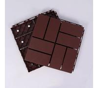 Dalles et lames de terrasse en composite, Paquet extérieur composé de verrouillage carré de tuiles de platelage de 24 styles multicolores 2(Dark brown,8 stripes)