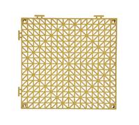 Dalles Garage Caillebotis Douche Durable dalle Clipsable Ajourée Antidérapante Drainage Balcon Salle Bain(Yellow,16 pieces)