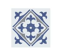 Dalles Murales Adhésives Wall Tiles Nadia Bleu 15.25x15.25cm Boite De 6 - Dc-fix