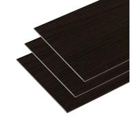 Dalles PVC autocollantes - Imitation bois - Imperméables - 5,02 m² (36 pcs) - Noir