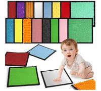Dalles Sensorielles - 16 Pièces - Tissu Doux - Antidérapant - Éveil Tactile Bébé et Autisme - 20x20c ACCESSOIRES POUR PULVERISATEUR