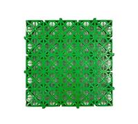 Dalles Sol Modulaires Emboîtables For Extérieur 40 X 40 X 3 Cm,tapis Drainage For Salle Lavage De Voiture, For Salle Bain, Garage, Terrain De Sport(Green,10 pieces)