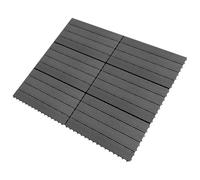 vidaXL Dalles WPC 60x30 cm 6 pcs 1m² Gris 49056