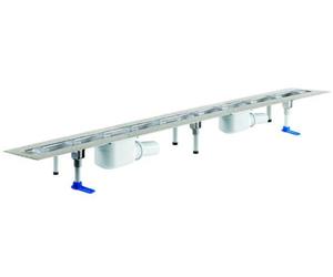 DALLMER caniveau de douche CeraLine F 1400mm, DN 50 hauteur totale 110mm, 524027
