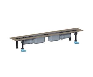 DALLMER caniveau de douche CeraLine PLAN 2 caniveaux, F 800mm, DN 50 hauteur totale 90mm, 521903