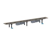 DALLMER caniveau de douche CeraLine PLAN F 1700mm, DN 50 hauteur totale 90mm, 524546