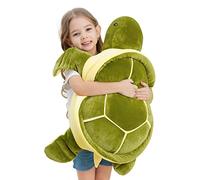 Dalmao Grande Peluche de 70 cm, Tortue de Mer, Coton, Coussin Doux, Jouet en Peluche, Cadeau pour Garçons et Filles, Noël, Anniversaire, Thanksgiving