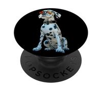 Dalmatien avec Lunettes de Soleil Chiens J'aime Dalmatiens PopSockets PopGrip Adhésif