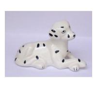 Dalmatien Couché En Porcelaine 13cm De Long - Chien - Animaux - Figurine