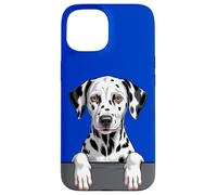 Dalmatien Funny Peeking Pocket Puppy Dog Lover Coque pour iPhone 15