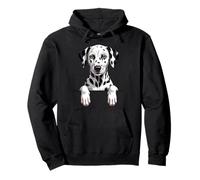 Dalmatien Funny Peeking Pocket Puppy Dog Lover Sweat à Capuche