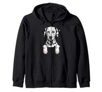 Dalmatien Funny Peeking Pocket Puppy Dog Lover Sweat à Capuche