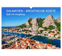 DALMATIEN - KROATISCHE KÜSTE - Split mit Umgebung (Wandkalender 2026 DIN A3 quer), CALVENDO Monatskalender: Top-Strände und die vielen Inseln wurde zu einem der attraktivsten Reiseziele in Europa.