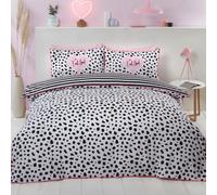 Rapport Home Parure de lit Dalmatien Coton/Polycoton/Polyester Noir Double