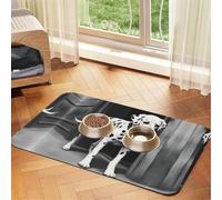Dalmatien Tapis de nourriture pour chat Motif dalmatien