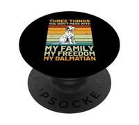 Dalmatien Vintage Retro - Three Things You Don't Mess with PopSockets PopGrip Adhésif