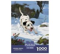 DalmatienPuzzle 1000 Pièces Chien Style Pin-up Coloré, Jeu Éducatif, Jouet 1000 Pièces, Peinture Art, Adultes/Enfants 38x26cm/1000pcs