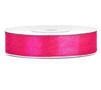DaLoKu - Ruban de satin - 6/12/25/38/50/100 mm x 25 m - Dimensions : 12 mm x 25 m - Couleur : rose foncé