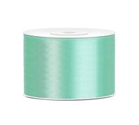DaLoKu - Ruban de satin - 6/12/25/38/50/100 mm x 25 m - Dimensions : 50 mm x 25 m - Couleur : menthe