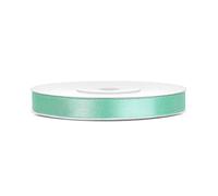 DaLoKu - Ruban de satin - 6/12/25/38/50/100 mm x 25 m - Dimensions : 6 mm x 25 m - Couleur : menthe