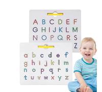 d'alphabet magnétique - Lettre de suivi - Tablette d'apprentissage des perles - Tablette double face - Mouvement guidé - Outil pour écrire les filles - Pratiquer la formation - Apprentissage