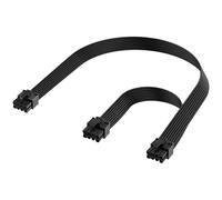 DALQUIS Câble répartiteur PCIE 18 AWG pour C-orsair, ATX 8 broches mâle vers double PCIe 8 broches (6+2) mâle pour C-orsair T-hermaltake A-RESGAME Power Supply (60 cm + 20 cm)