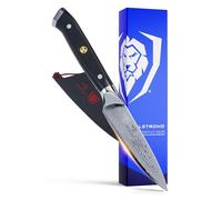 DALSTRONG Couteau D'office - 3,5" - Série Shogun - Damas - AUS-10V Acier Super Japonais - Traitement Sous Vide - Avec Gaine