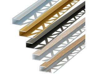 Dalsys 100cm Profilé de Transition 8mm Aluminium Chêne de Pays, Moulure de finition