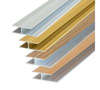 Dalsys 100cm Profilé de transition aluminium anodisé, rail sol carrelage, parquet chêne