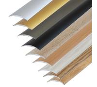 Dalsys 100cm Profilé de Transition Autocollant 60mm Aluminium Chêne de Campagne