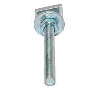 Dalsys 100x Vis à tête marteau M8 x 120 Argent acier galvanisé