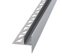 Dalsys 120cm Cale inclinée pour la prise de verre 19mm droite argent, profilé en U