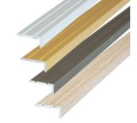 Dalsys 135cm Profile pour nez de marche Autocollant 25mm x 10mm Aluminium Chêne Pays