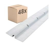 Dalsys 48x Plaque conductrice de chaleur 75cm pour caloduc 16mm Argent, répartition homogène