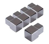 Dalsys 5x Embout 12,5mm pour profilé carré en acier inoxydable poli, Finition Bord Propre