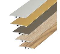 Dalsys 90cm Profilé de Transition Plat 35mm à Visser Aluminium Anodisé Chêne Clair