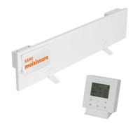 Dalsys Chauffage infrarouge anti-moisissure 60W, 12 x 60 x 1,3cm Blanc | Chauffage mural anti-moisissure avec Smarttimer pour murs humides, protection IP44, éliminateur de moisissure efficace.