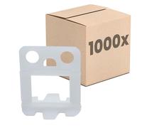 Dalsys Croisillon Autonivelant 2mm - 1000 Clips, Kit de Pose, Outil Carreleur pour Carrelage, Kit de Nivellement pour Carrelage